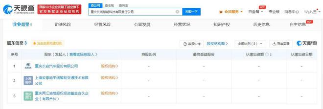 長安汽車攜手共建智能科技公司，注冊資本2億布局軟硬件產業